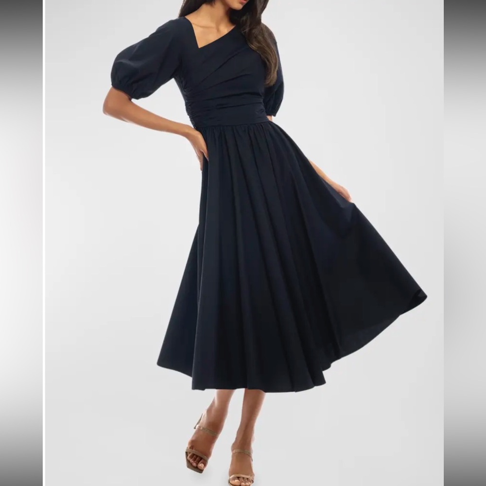 Shoshanna navy poplin dress size 6